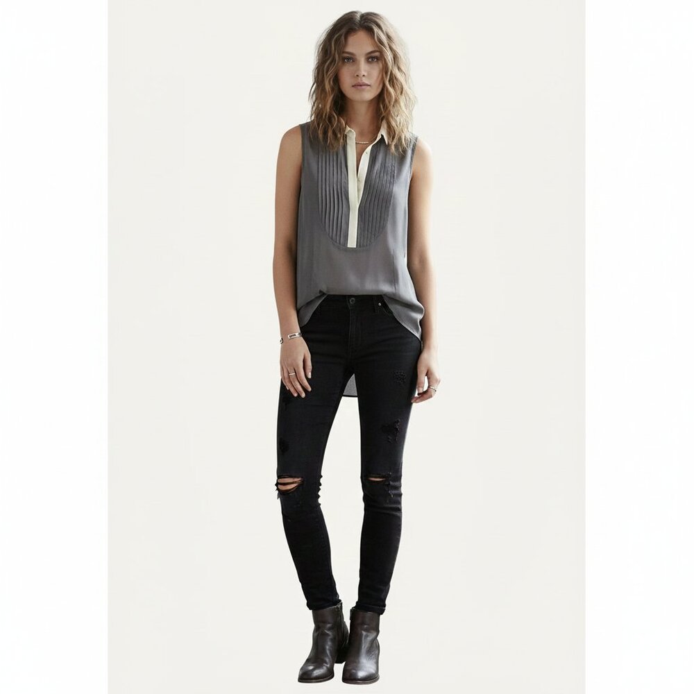 rag & bone Gray Sleeveless Tunic